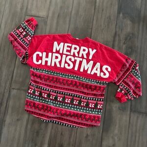 Spirit Jersey Merry Christmas Shirt - Size Large